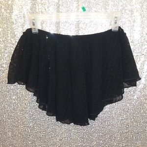 Black off the shoulder crop top